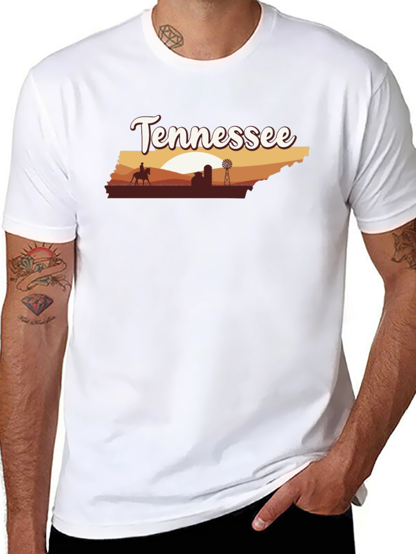 Tennessee Silhouette Graphic Tee -  Unisex