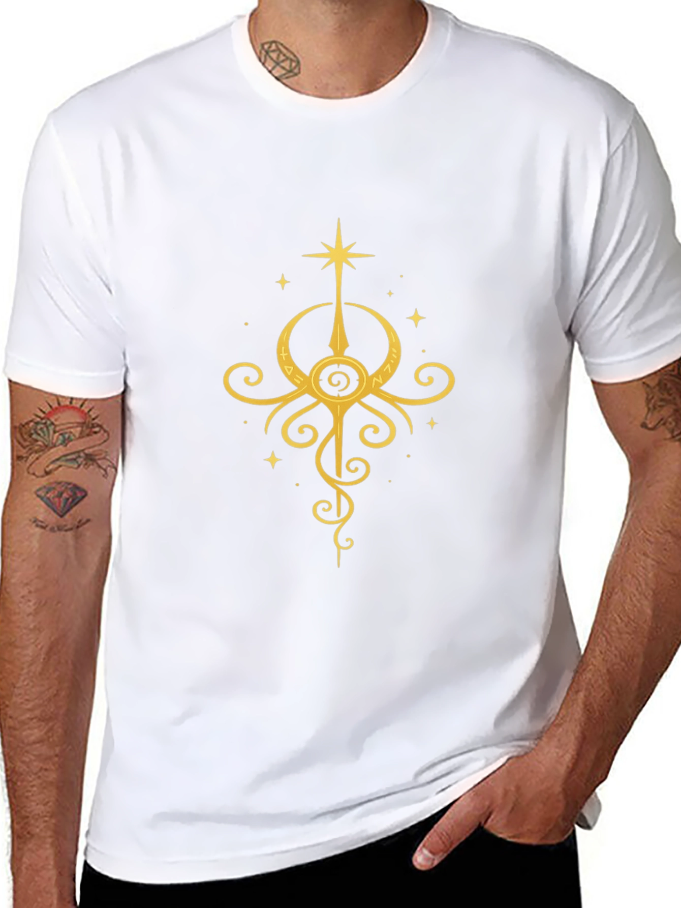 Celestial Symbol Black T-Shirt