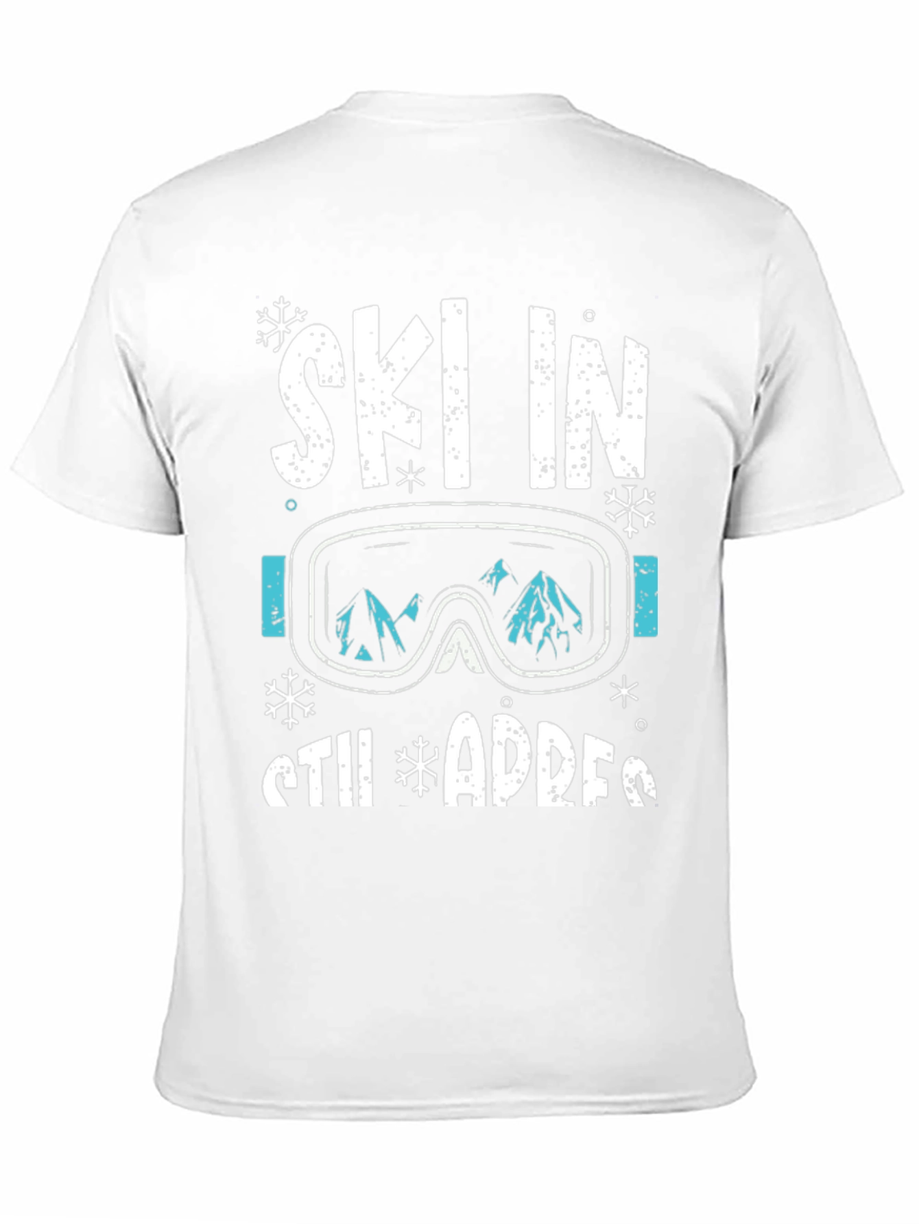 Ski in Still Adress Black Graphic Tee