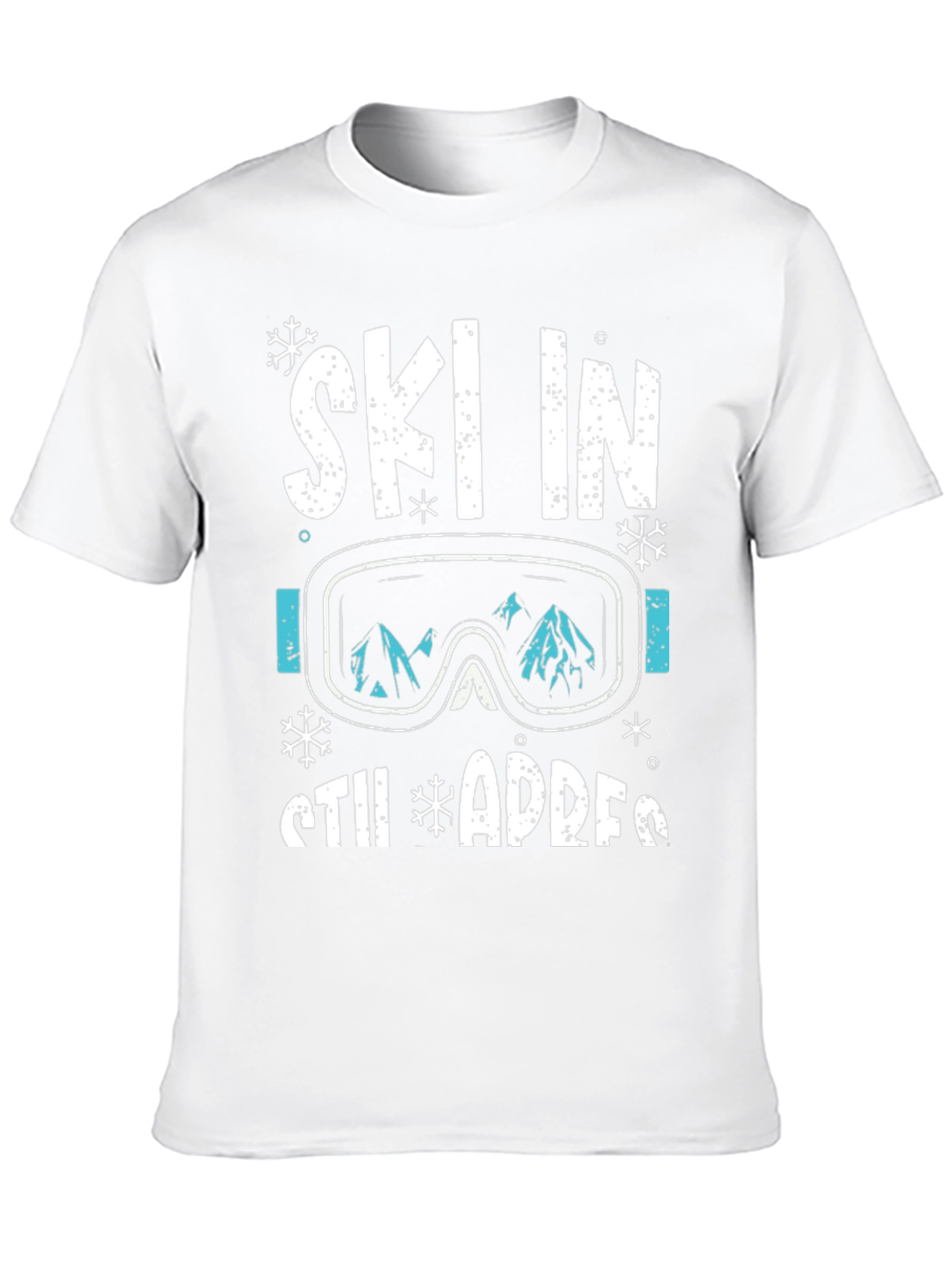 Ski in Still Adress Black Graphic Tee