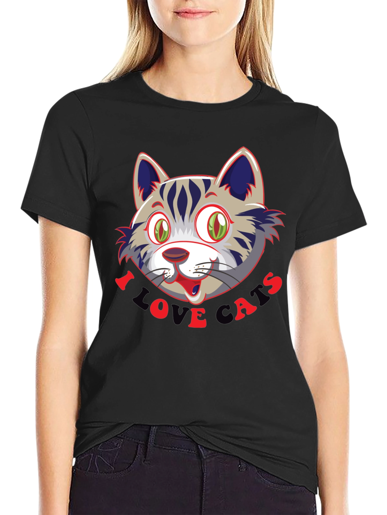 I Love Cats T-Shirt - Fun Cat Graphic Tee