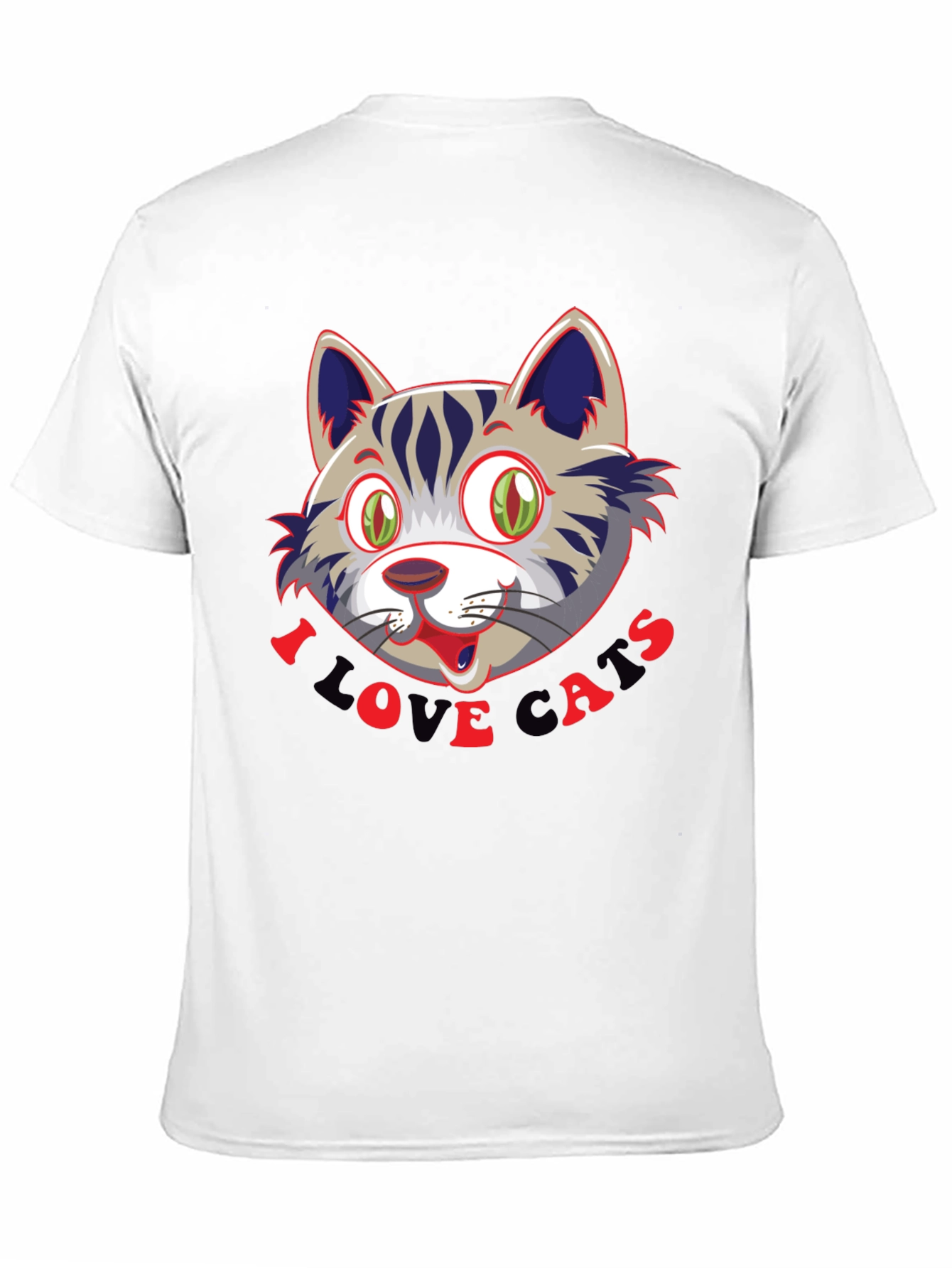 I Love Cats T-Shirt - Fun Cat Graphic Tee