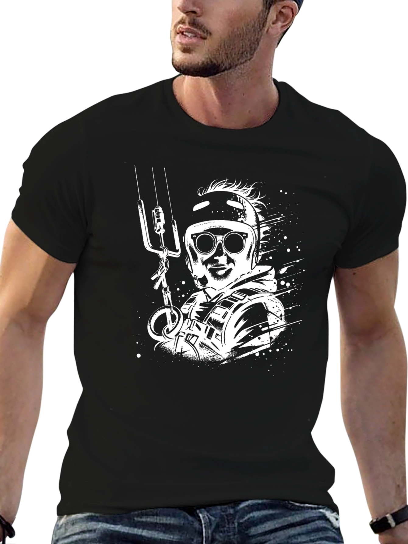Cool Black T-Shirt with Unique Graphic Design