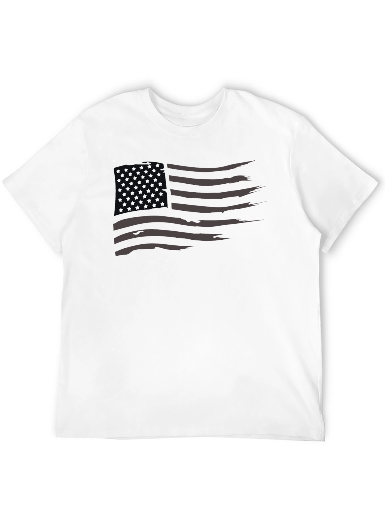 Distressed American Flag Graphic T-Shirt