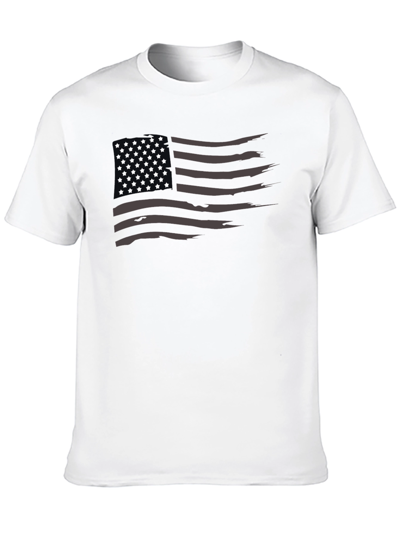 Distressed American Flag Graphic T-Shirt