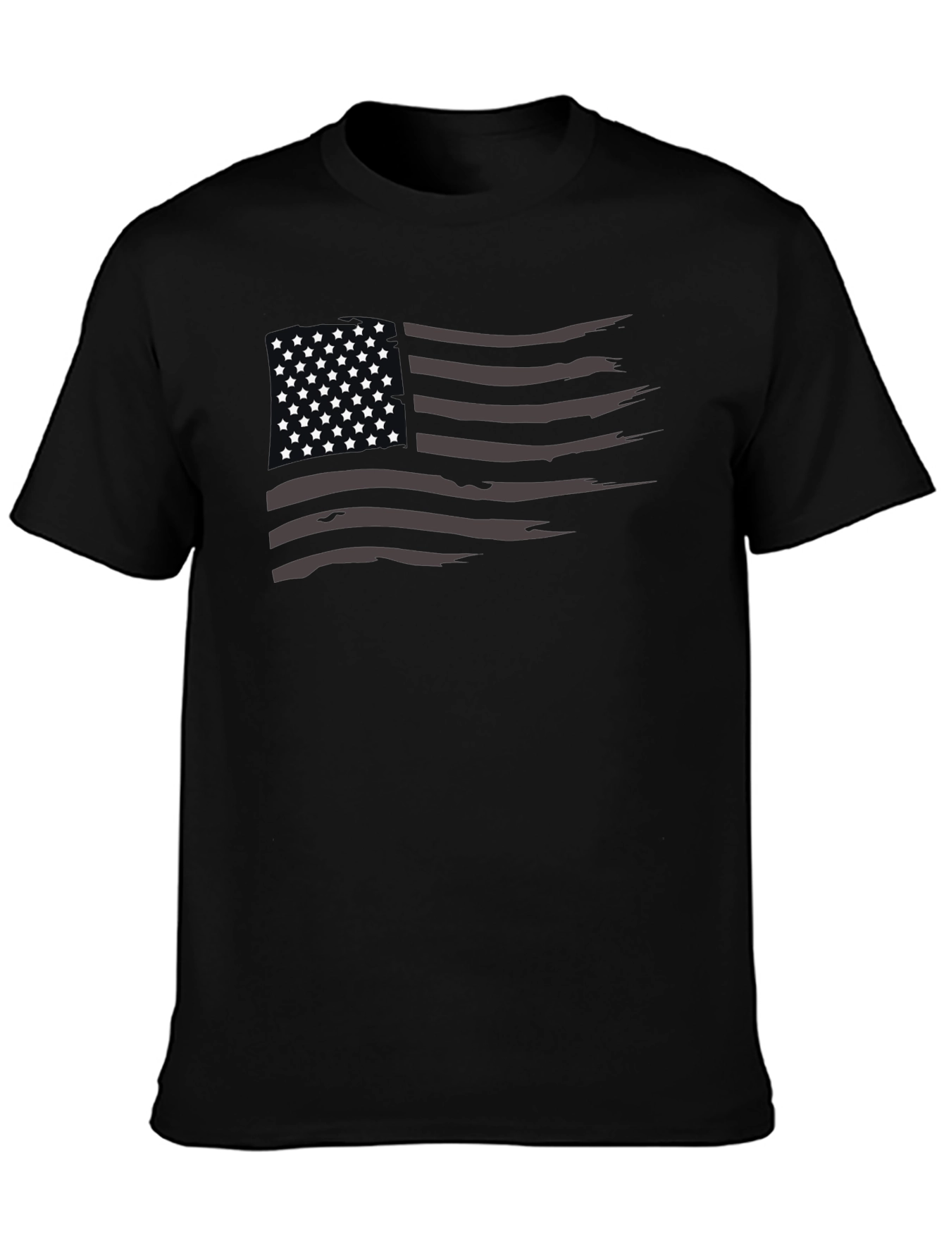 Distressed American Flag Graphic T-Shirt