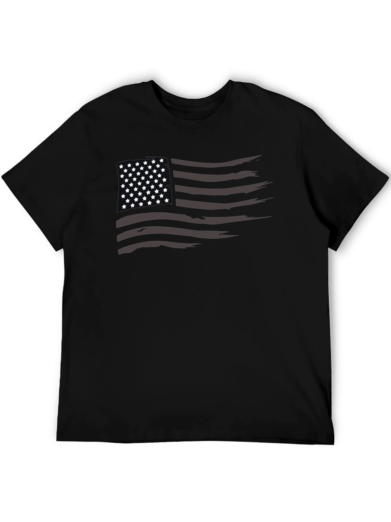 Distressed American Flag Graphic T-Shirt