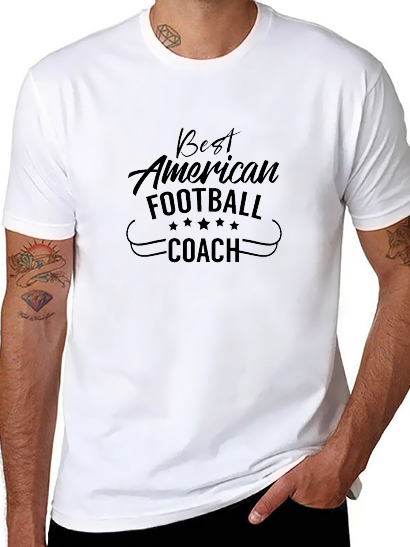Best American Football Coach Graphic T-Shirt