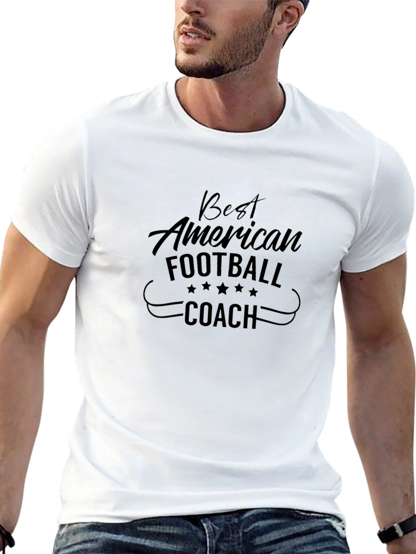 Best American Football Coach Graphic T-Shirt