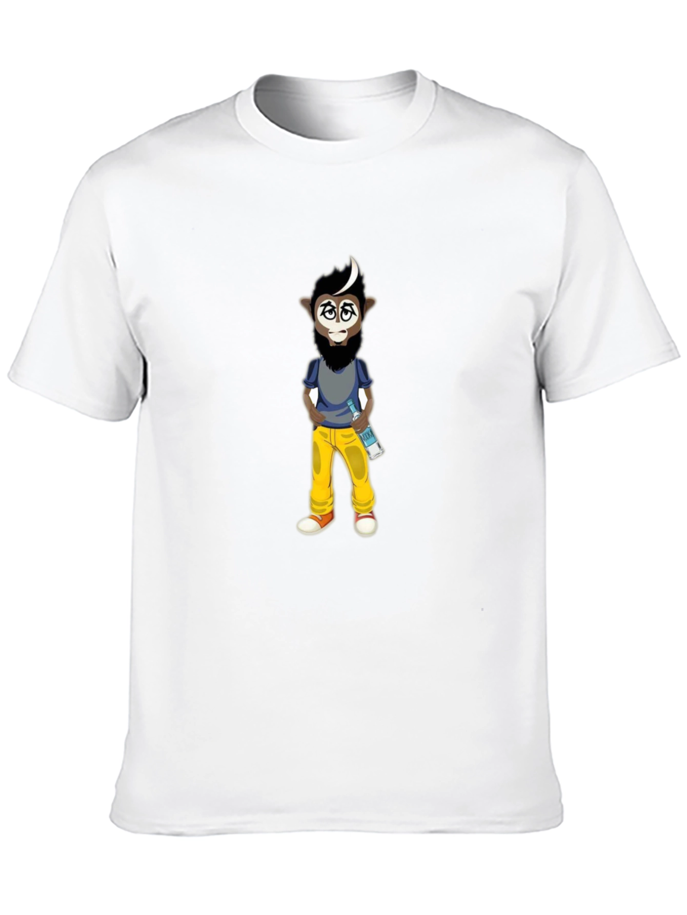 Cartoon Character Graphic Black T-Shirt