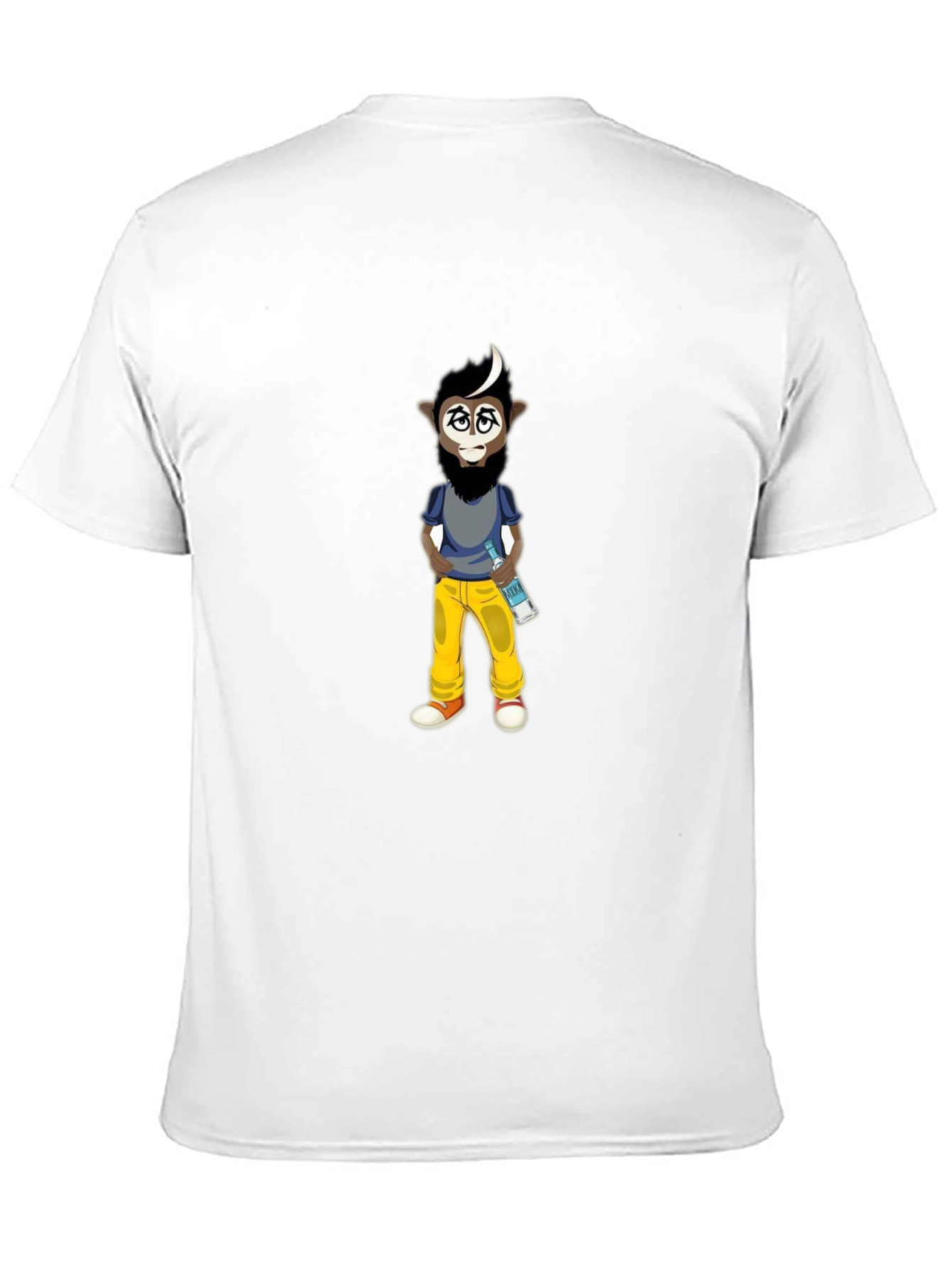 Cartoon Character Graphic Black T-Shirt