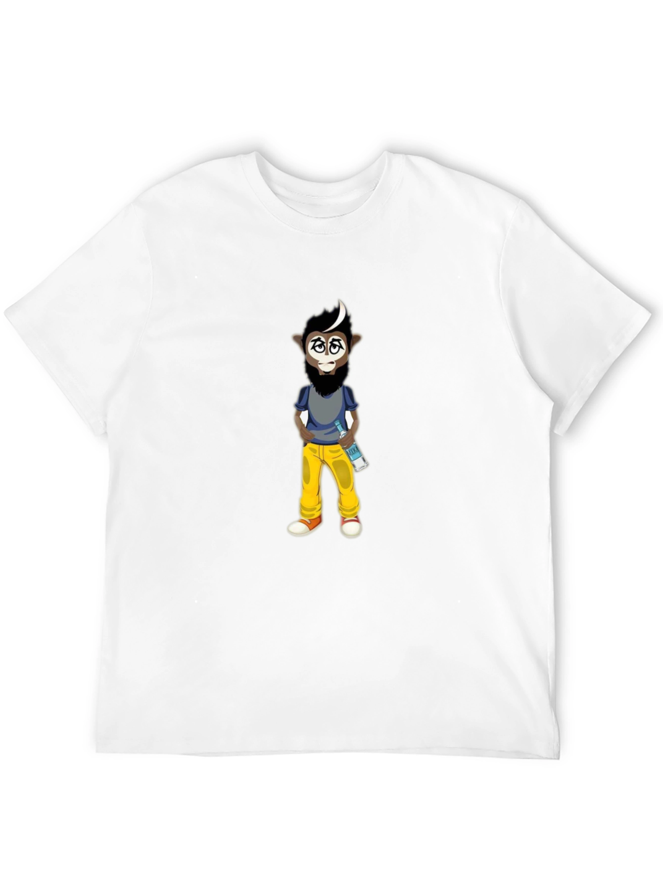Cartoon Character Graphic Black T-Shirt