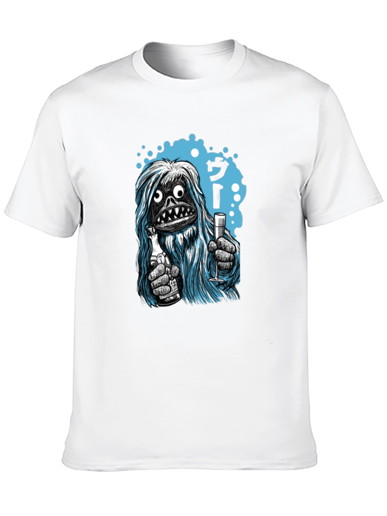 Yeti Cheers Graphic Tee - Quirky Black T-Shirt