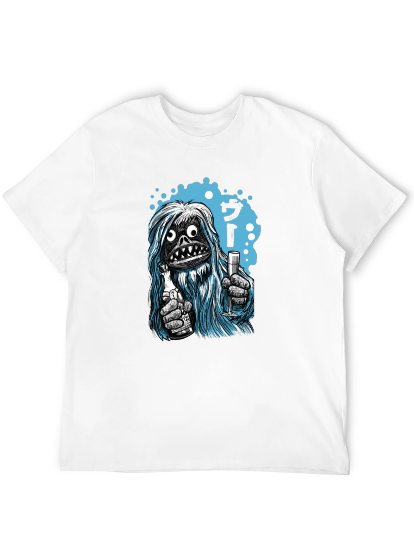 Yeti Cheers Graphic Tee - Quirky Black T-Shirt