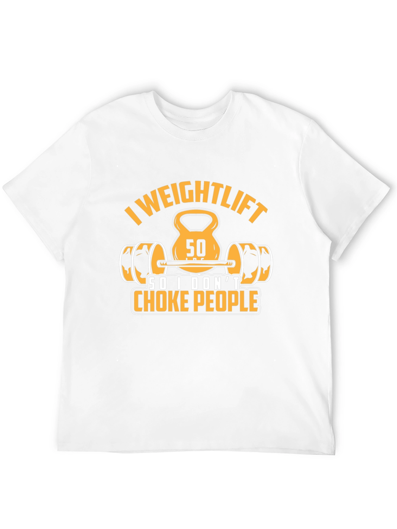 Weightlifting Slogan T-Shirt - Funny Gym Workout Tee
