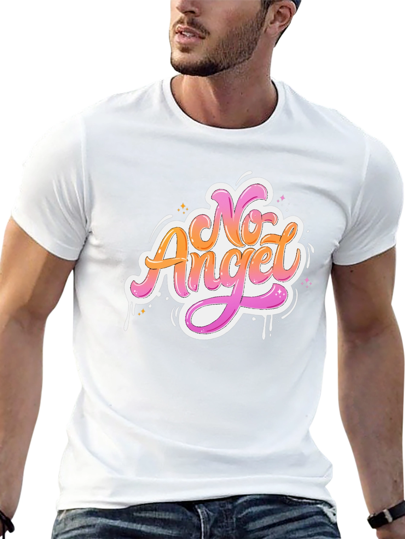 No Angel Graphic Tee - Trendy Unisex T-Shirt