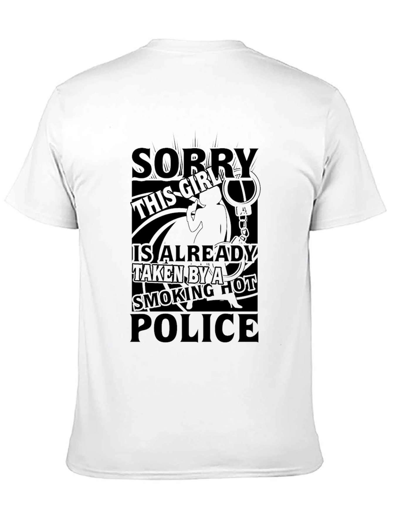 Smoking Hot Police Girlfriend Graphic Tee
