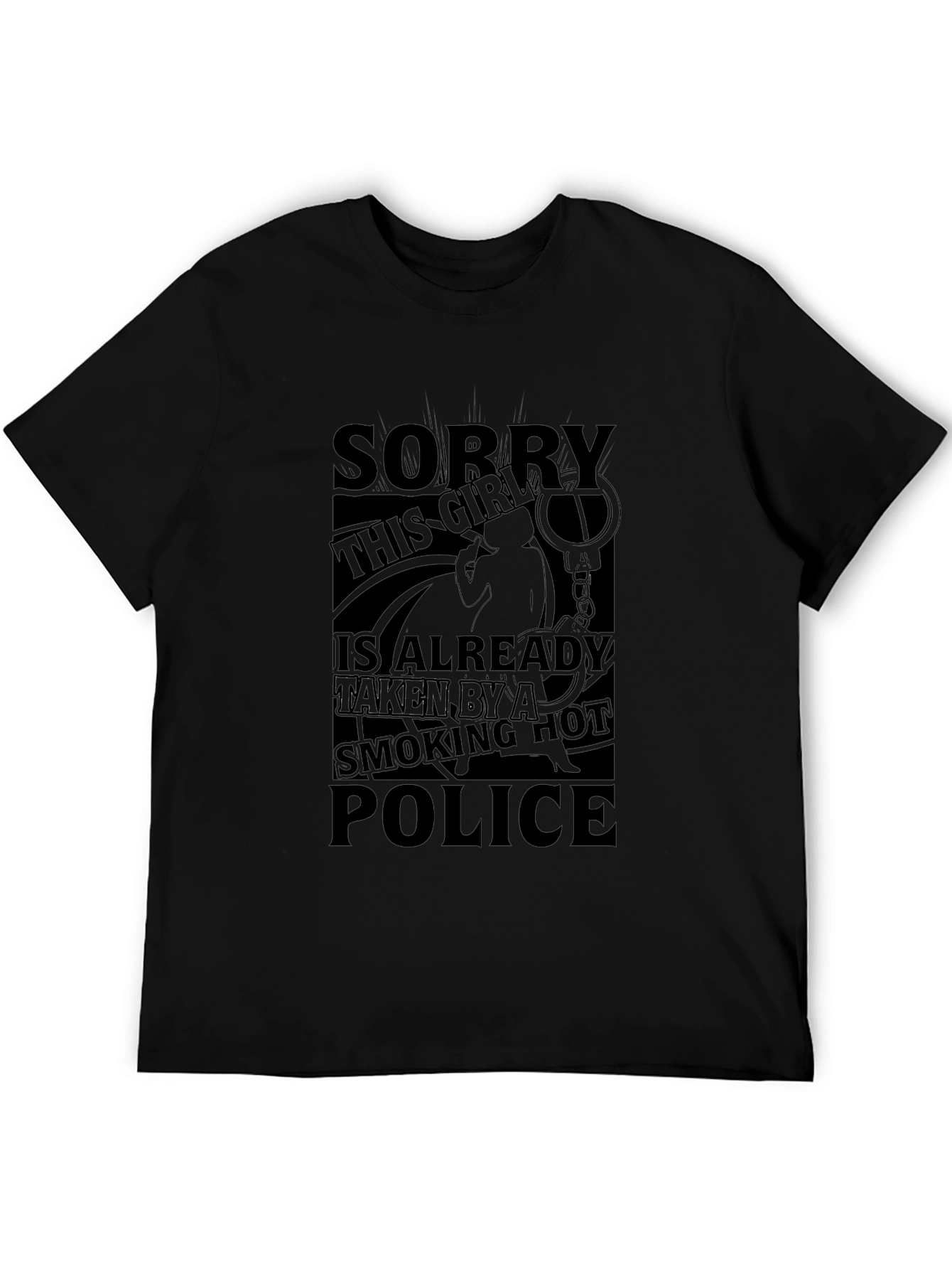 Smoking Hot Police Girlfriend Graphic Tee