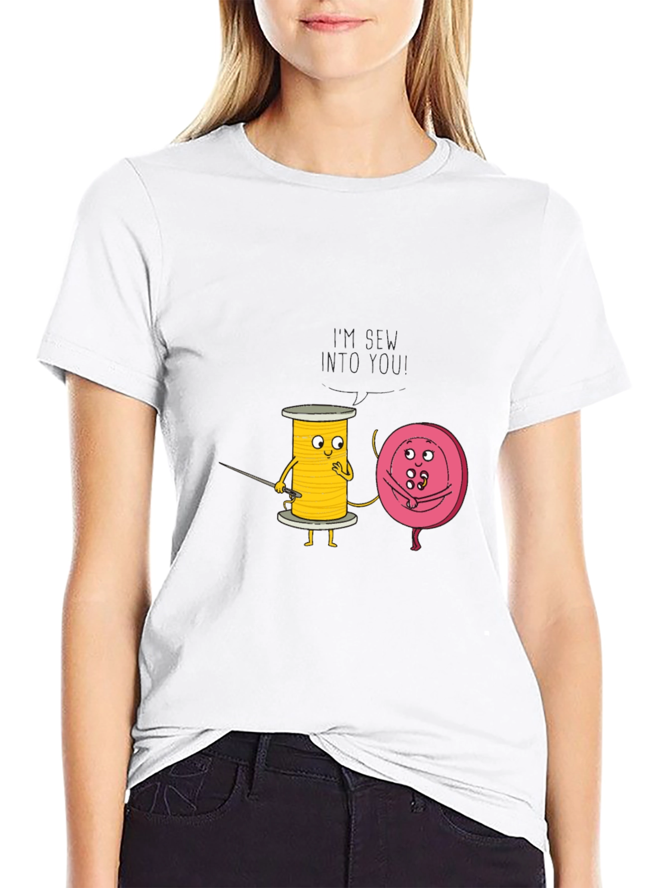Funny Sew Into You Graphic Tee