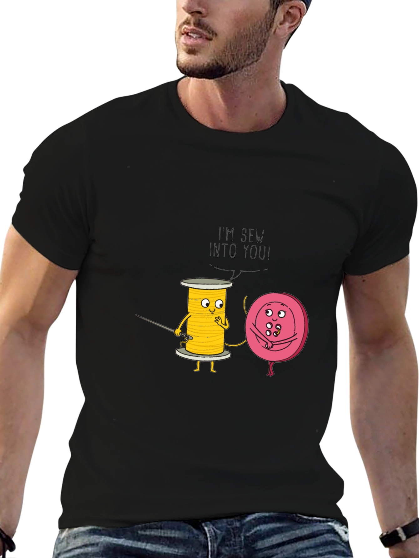Funny Sew Into You Graphic Tee