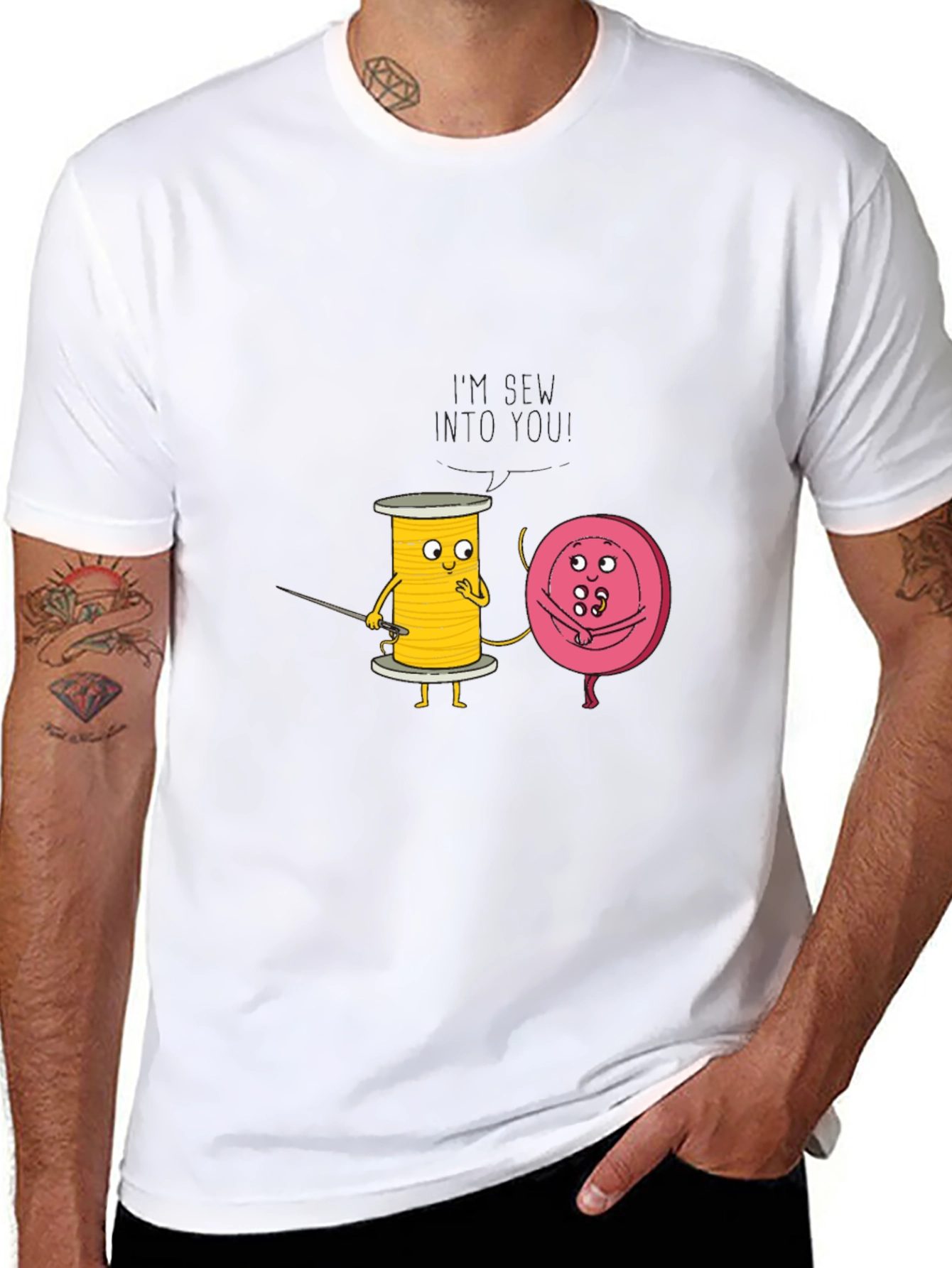 Funny Sew Into You Graphic Tee