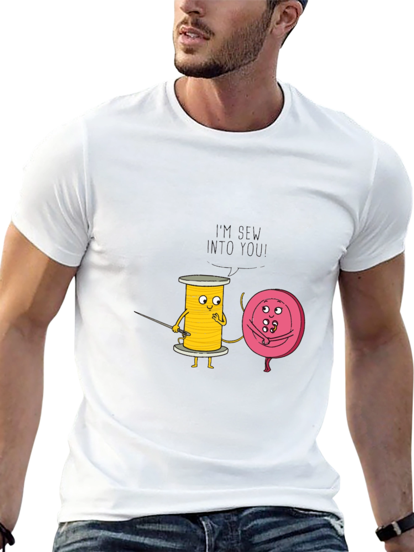 Funny Sew Into You Graphic Tee