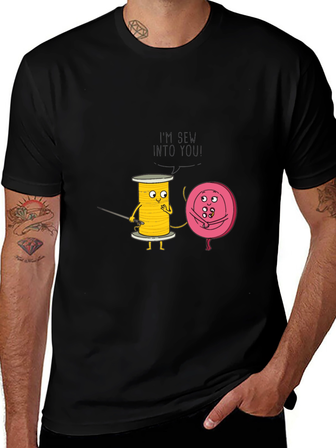 Funny Sew Into You Graphic Tee