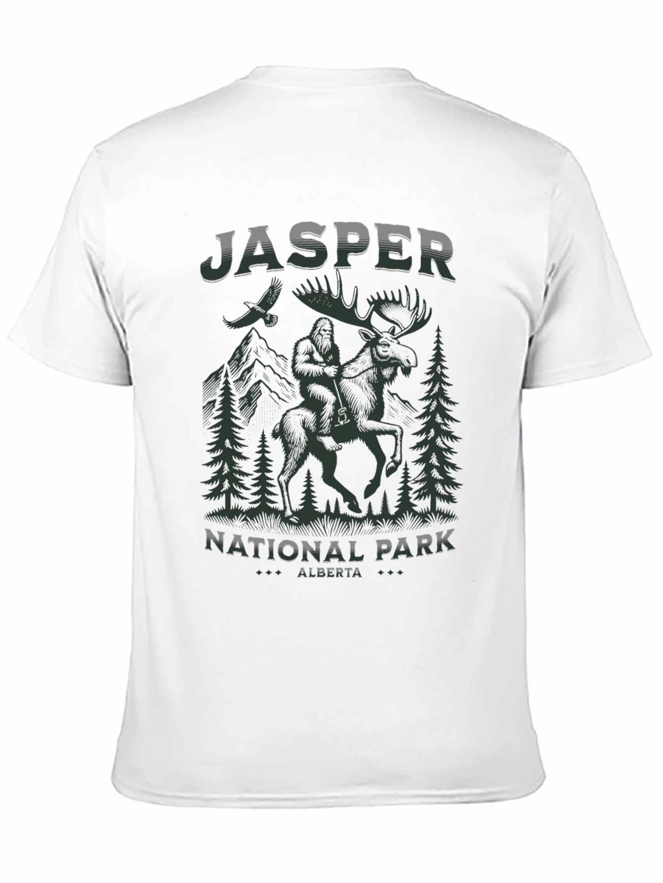 Jasper National Park Bigfoot Moose T-Shirt