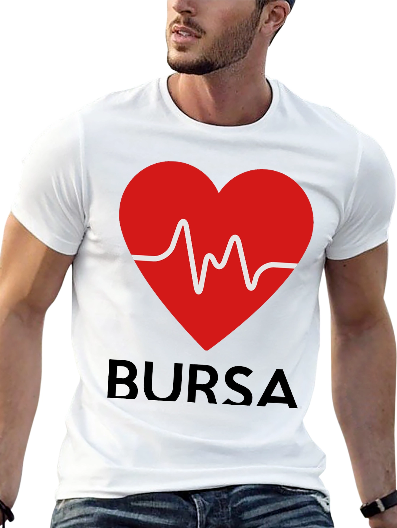 Bursa Heartbeat Graphic T-Shirt