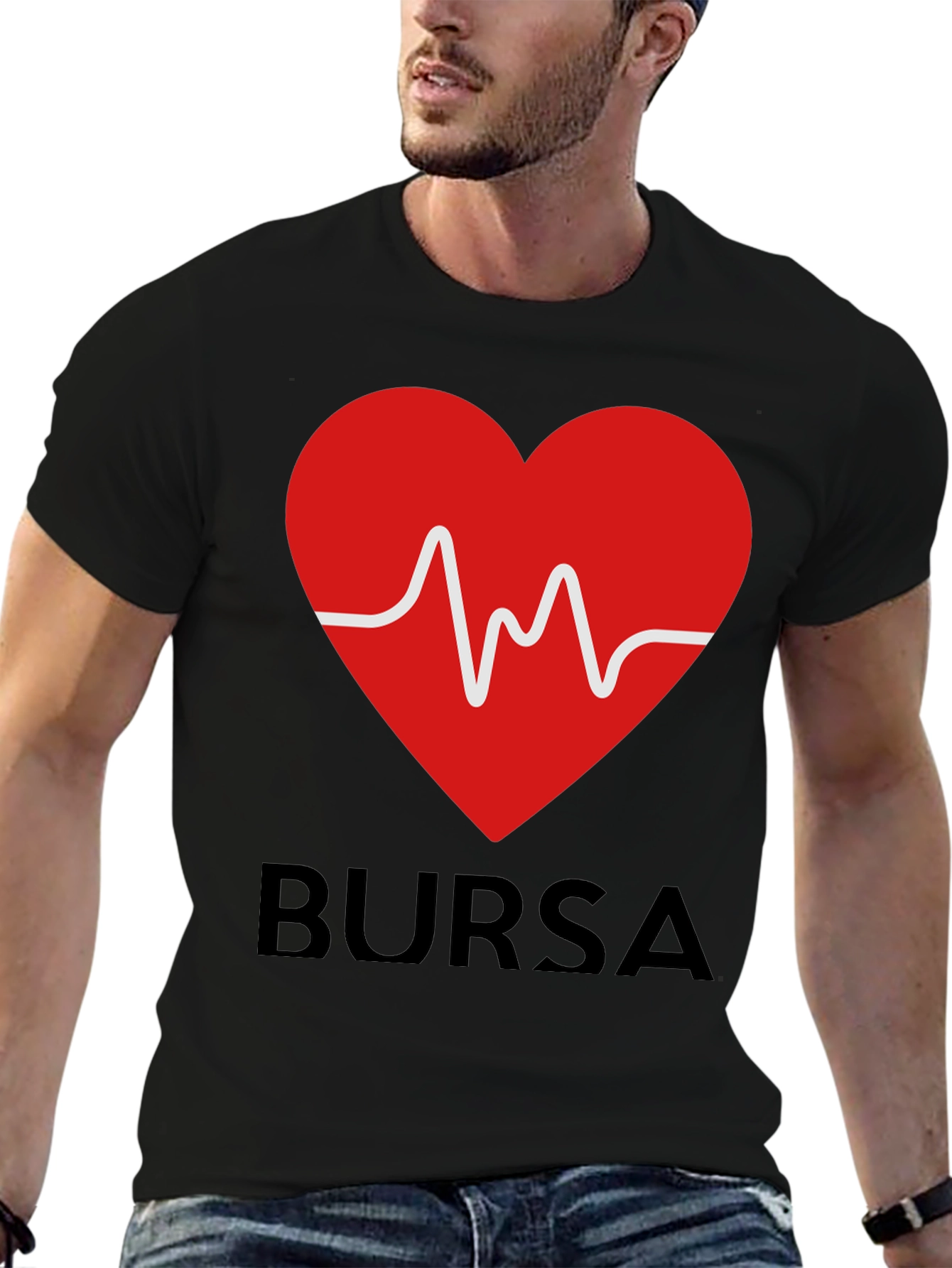 Bursa Heartbeat Graphic T-Shirt