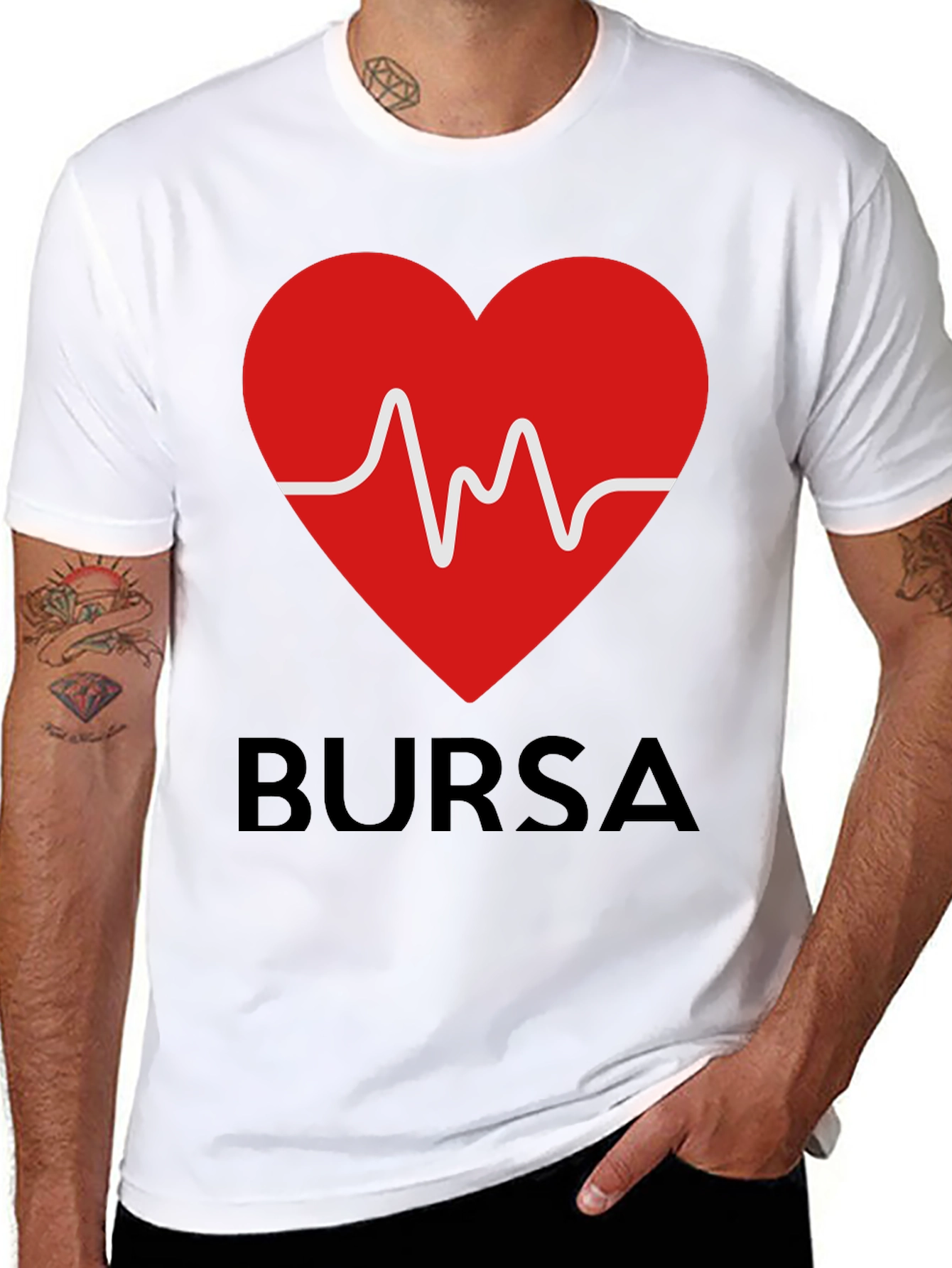 Bursa Heartbeat Graphic T-Shirt