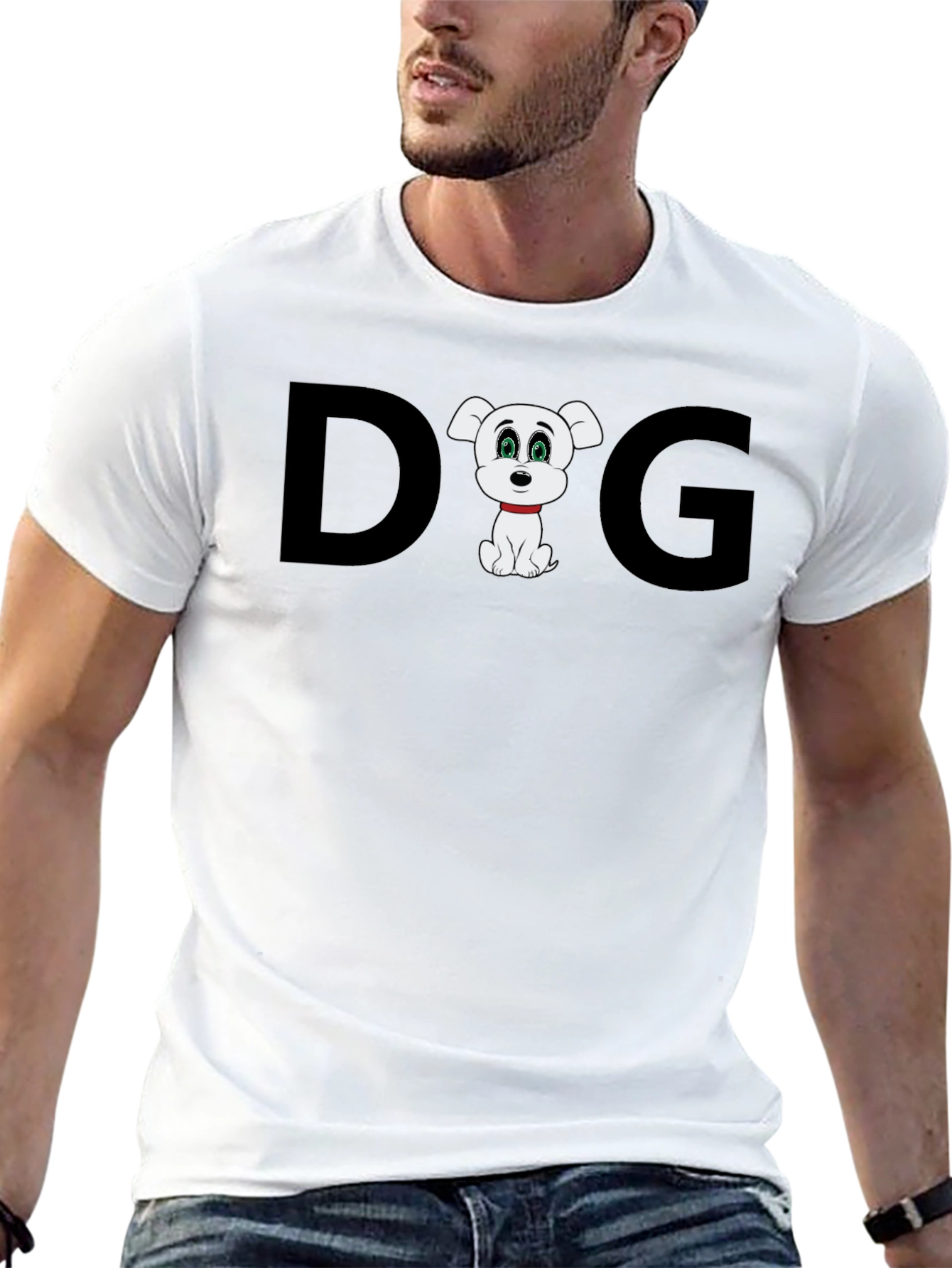 Dog Graphic T-Shirt: Cute Cartoon Puppy Tee