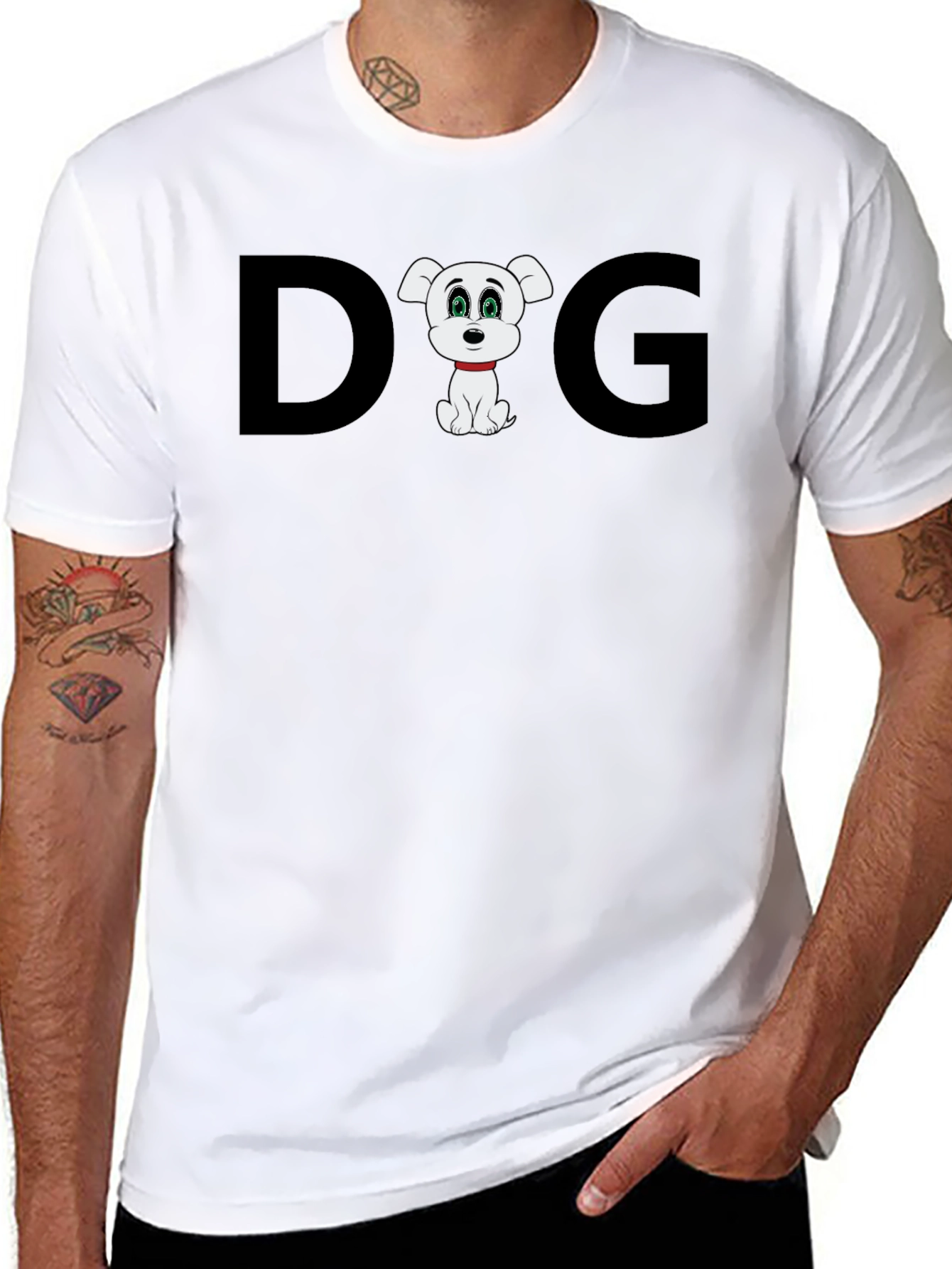 Dog Graphic T-Shirt: Cute Cartoon Puppy Tee