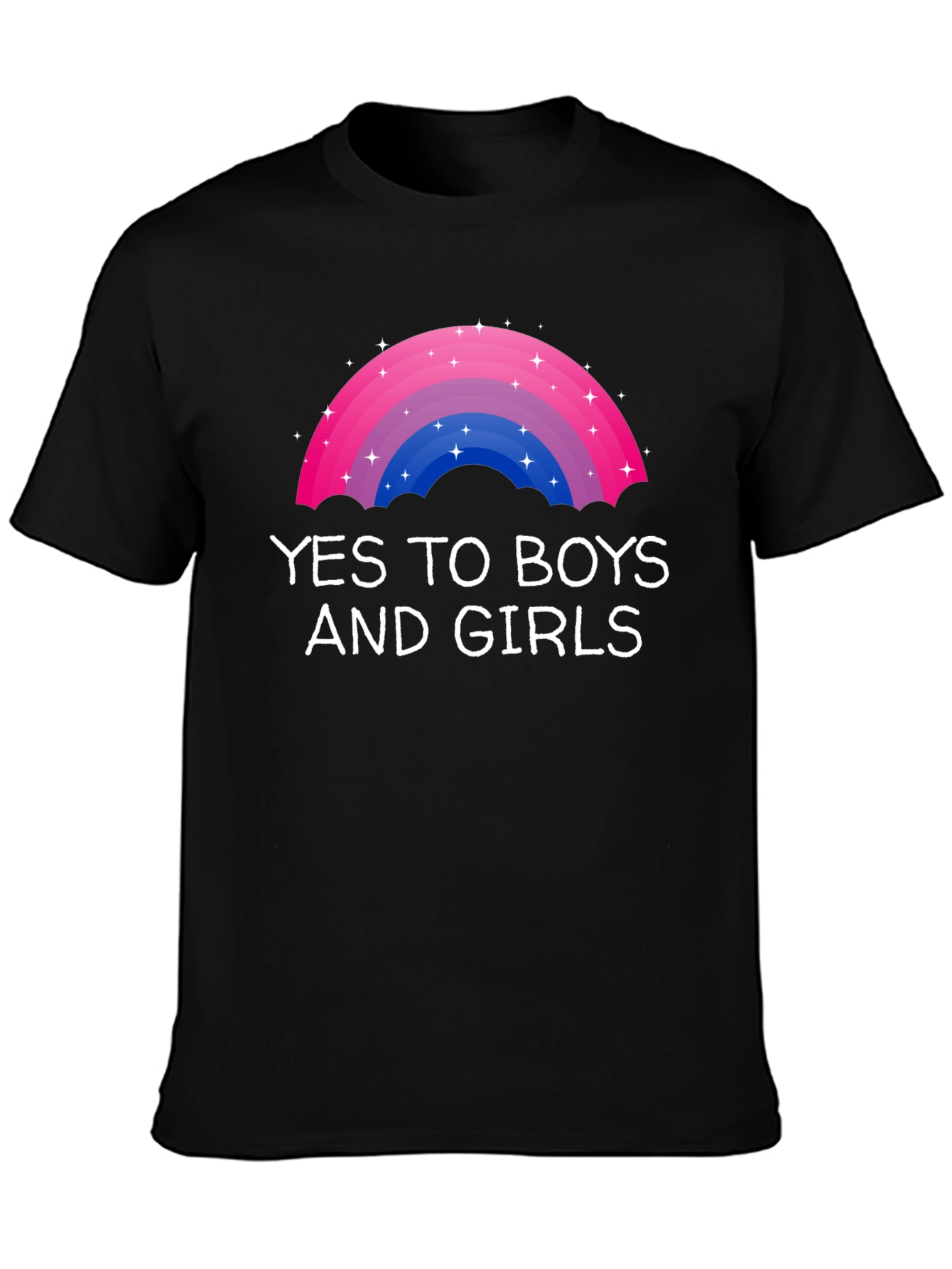 Yes to Boys and Girls LGBTQ+ Rainbow T-Shirt