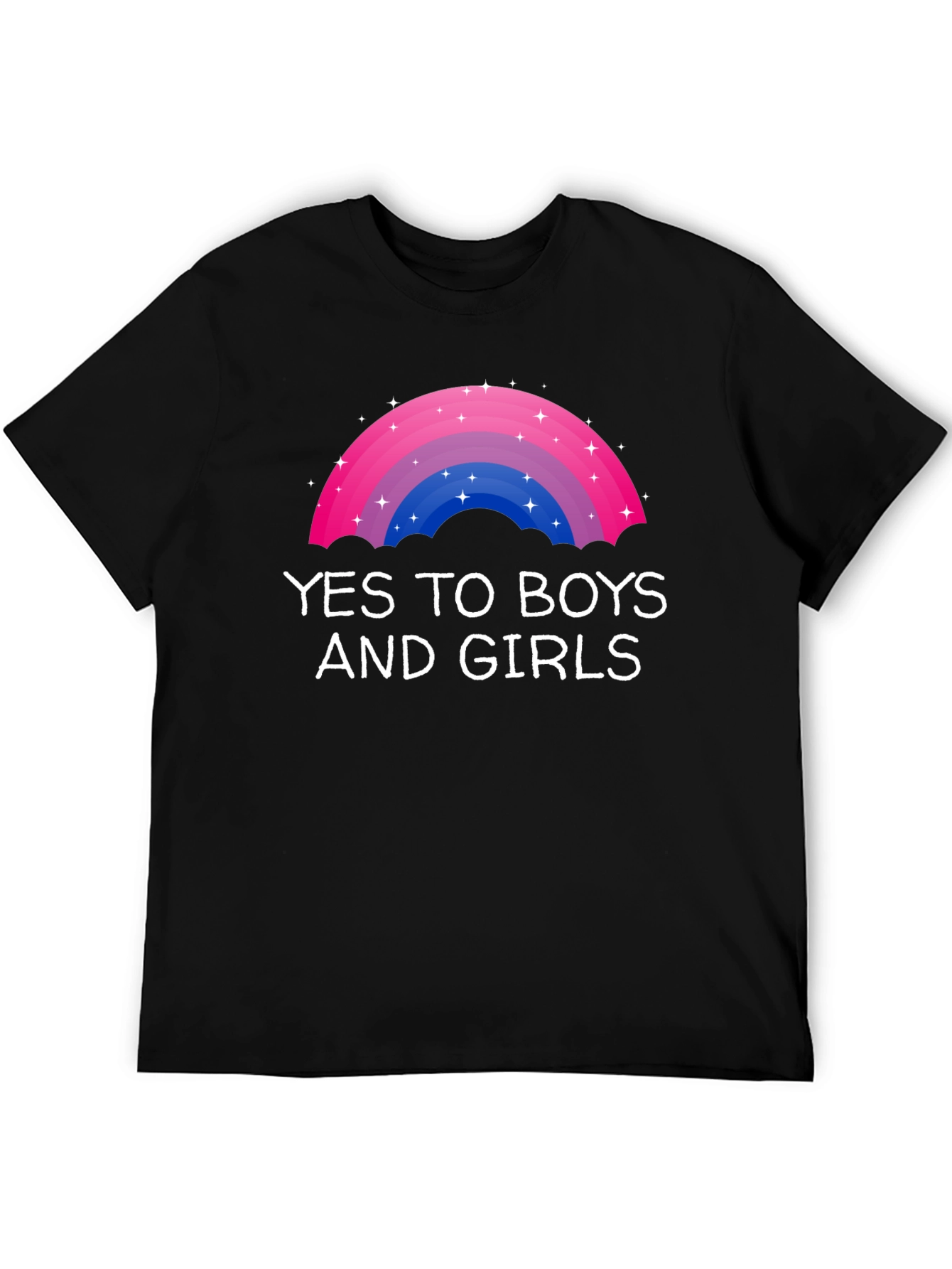 Yes to Boys and Girls LGBTQ+ Rainbow T-Shirt