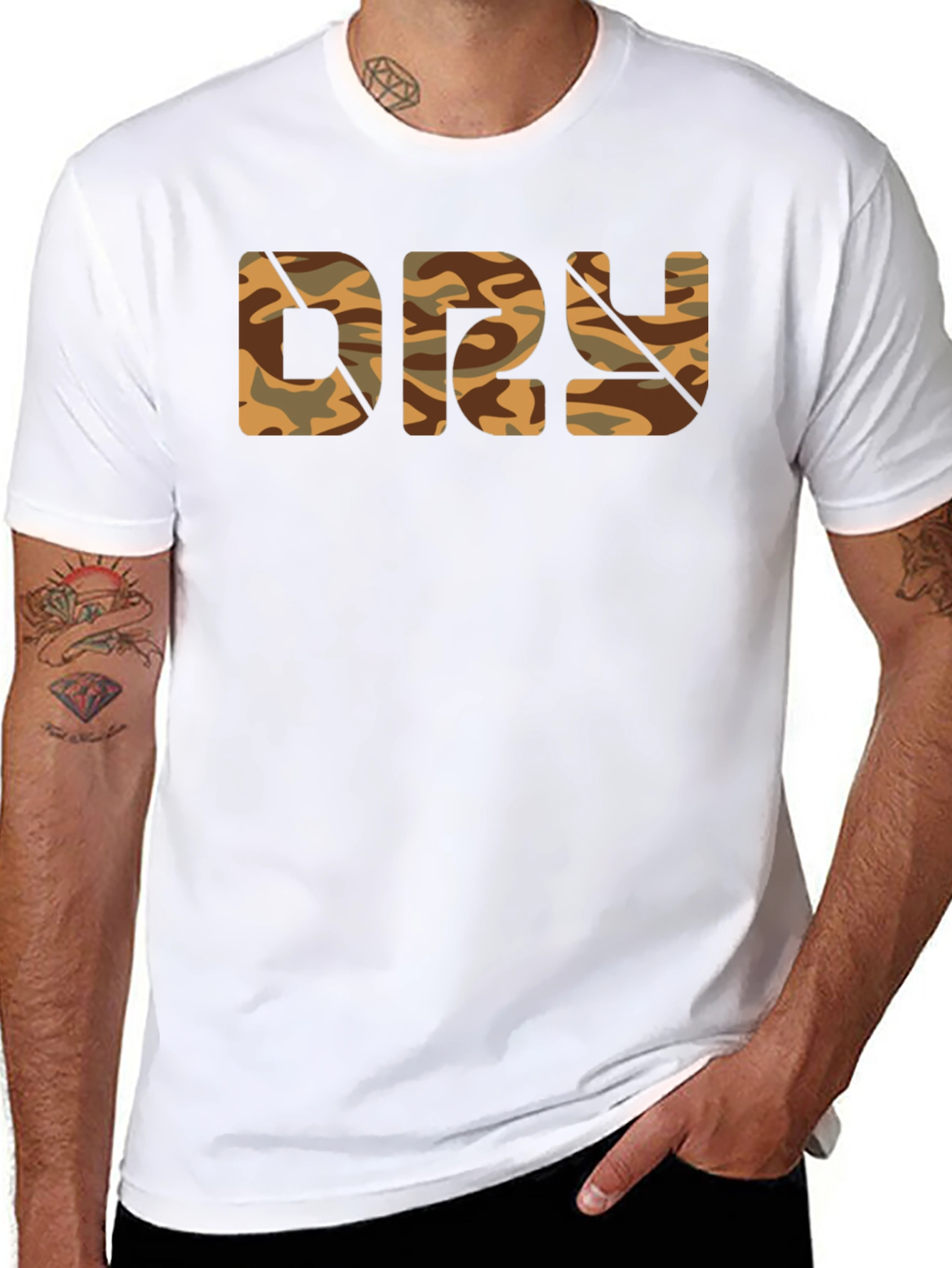 Camo DRY T-Shirt - Military Style Cotton Tee