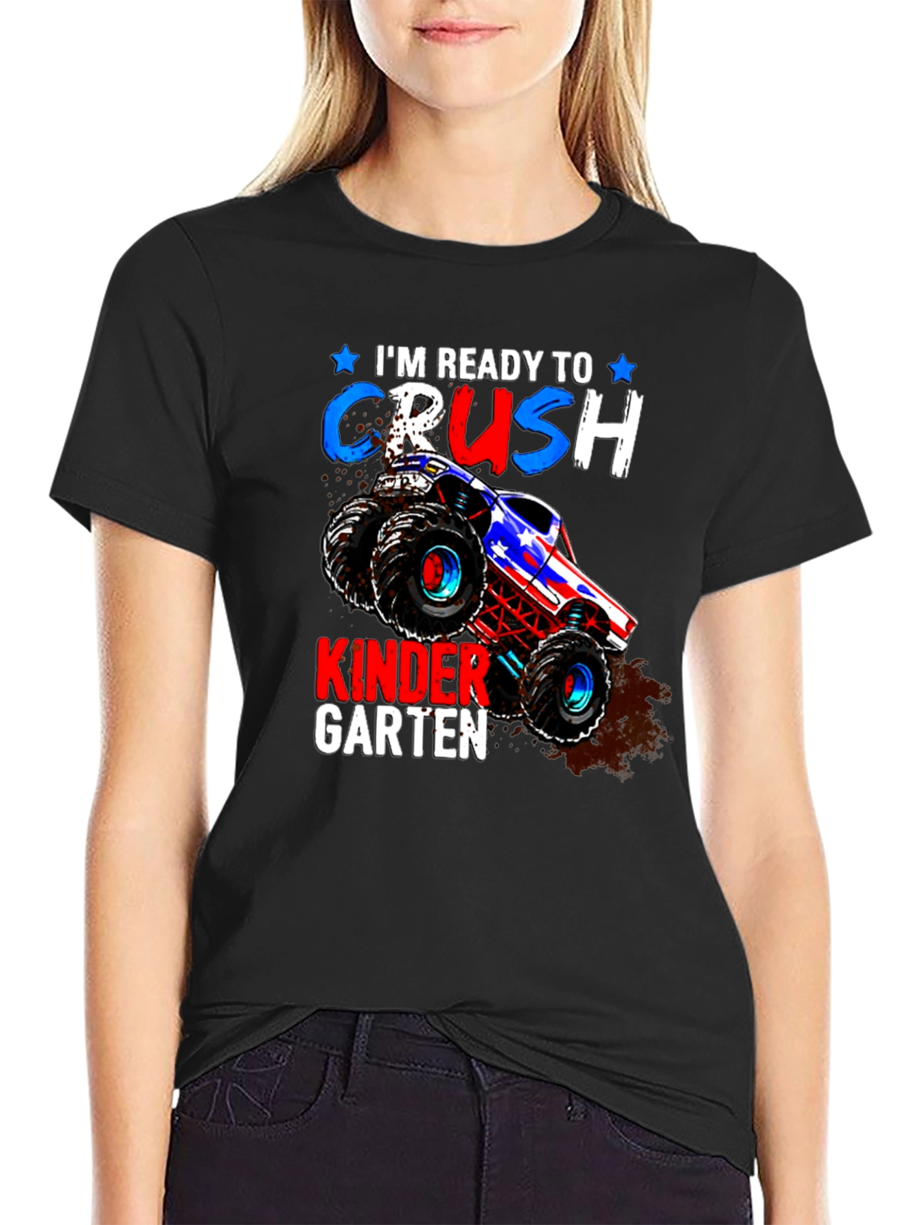 Ready to Crush Kindergarten Monster Truck T-Shirt