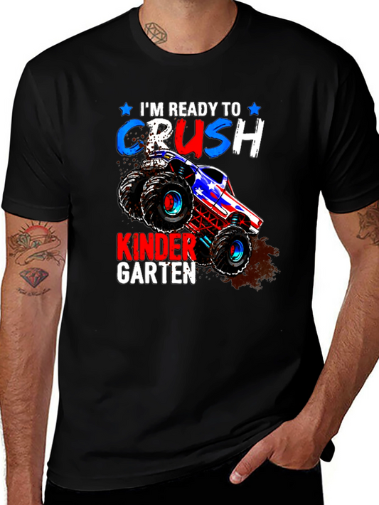 Ready to Crush Kindergarten Monster Truck T-Shirt