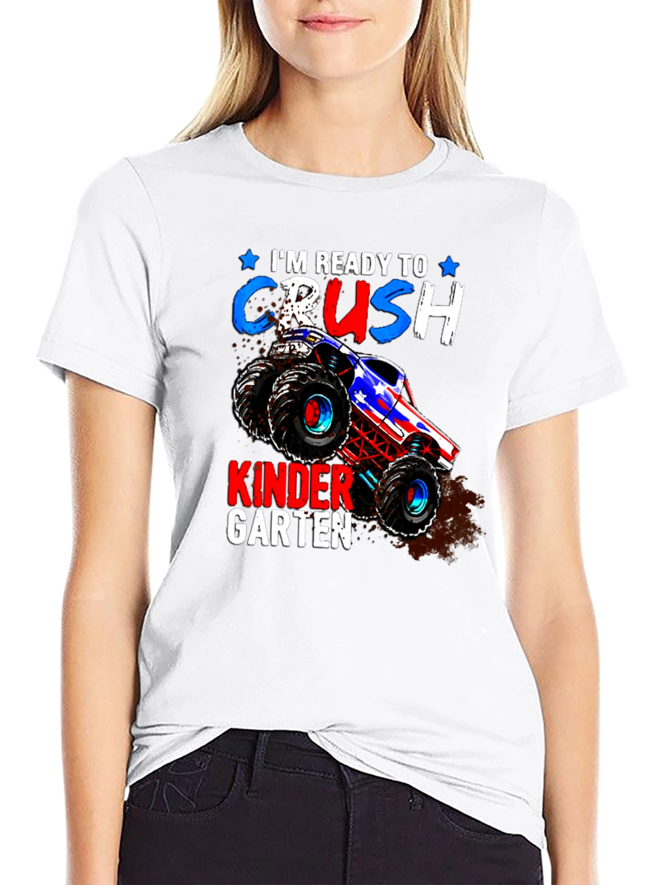 Ready to Crush Kindergarten Monster Truck T-Shirt