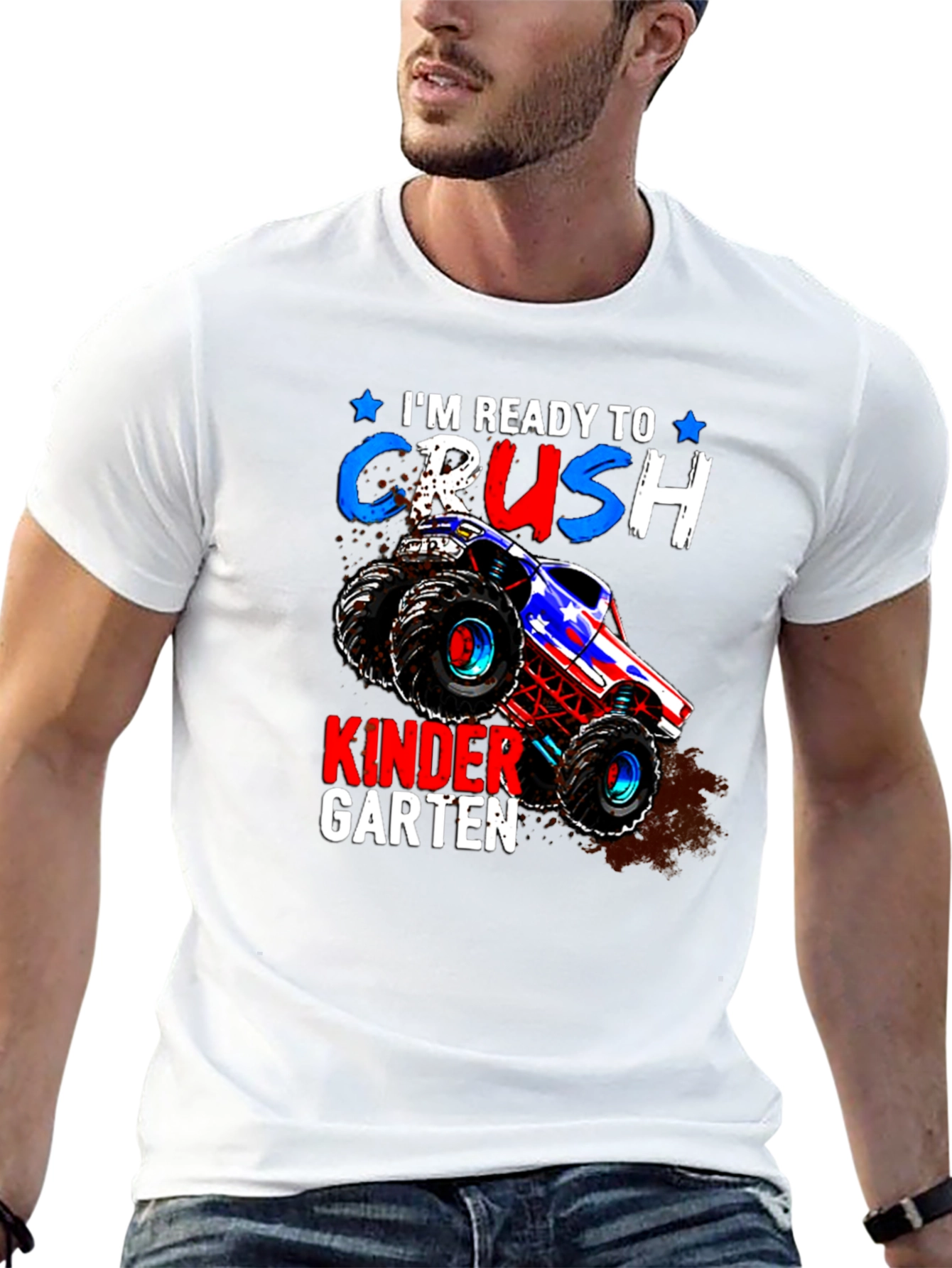Ready to Crush Kindergarten Monster Truck T-Shirt