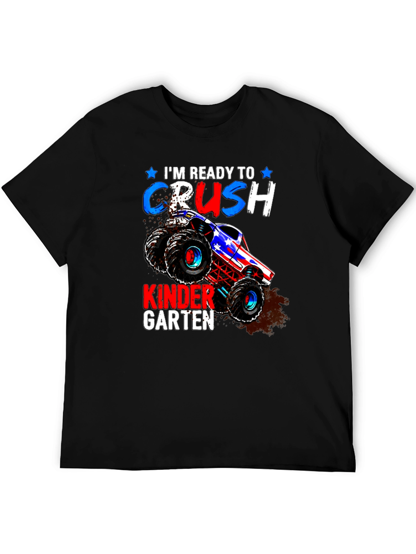 Ready to Crush Kindergarten Monster Truck T-Shirt
