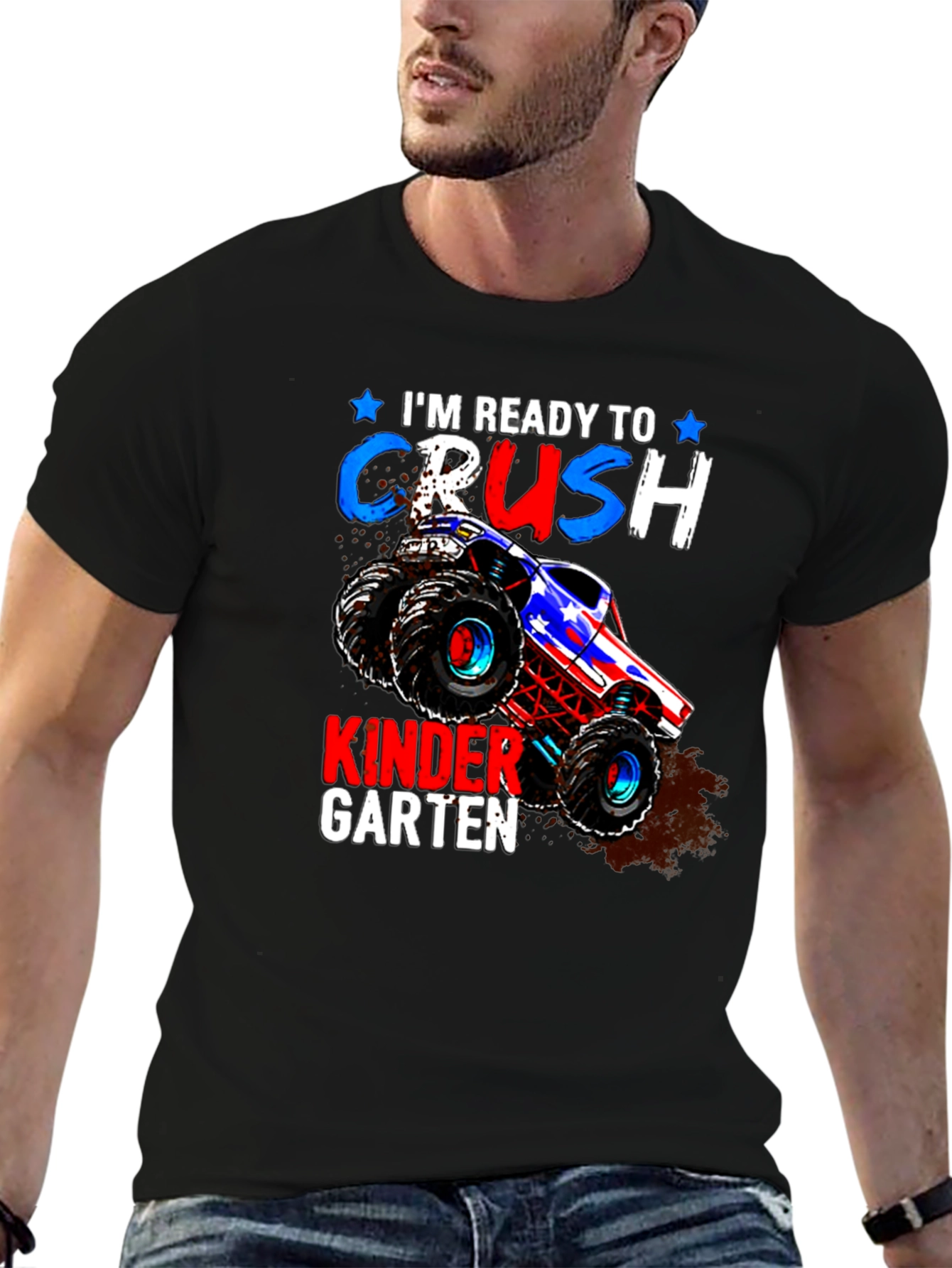 Ready to Crush Kindergarten Monster Truck T-Shirt