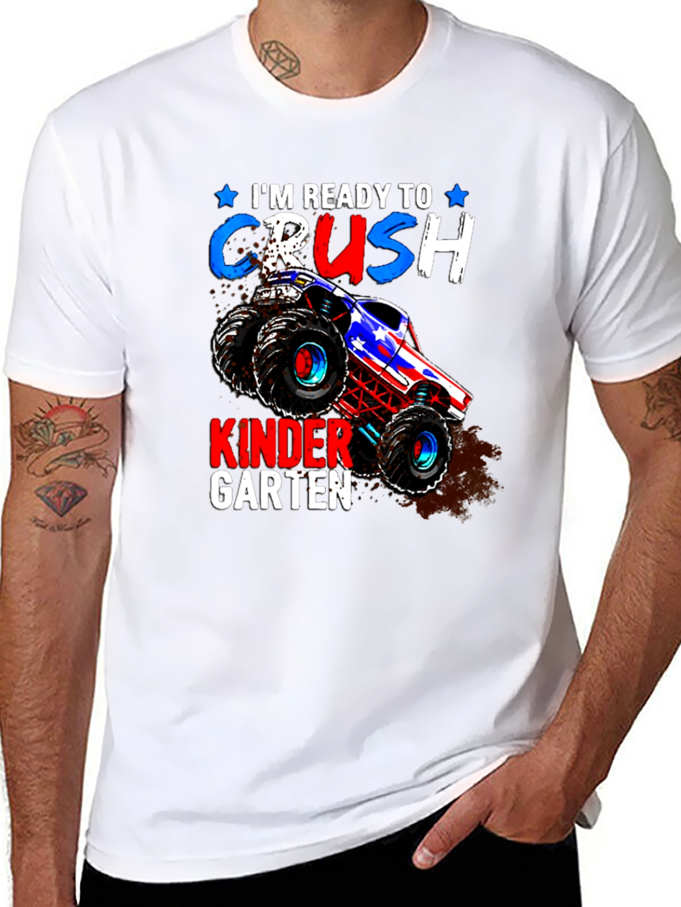 Ready to Crush Kindergarten Monster Truck T-Shirt