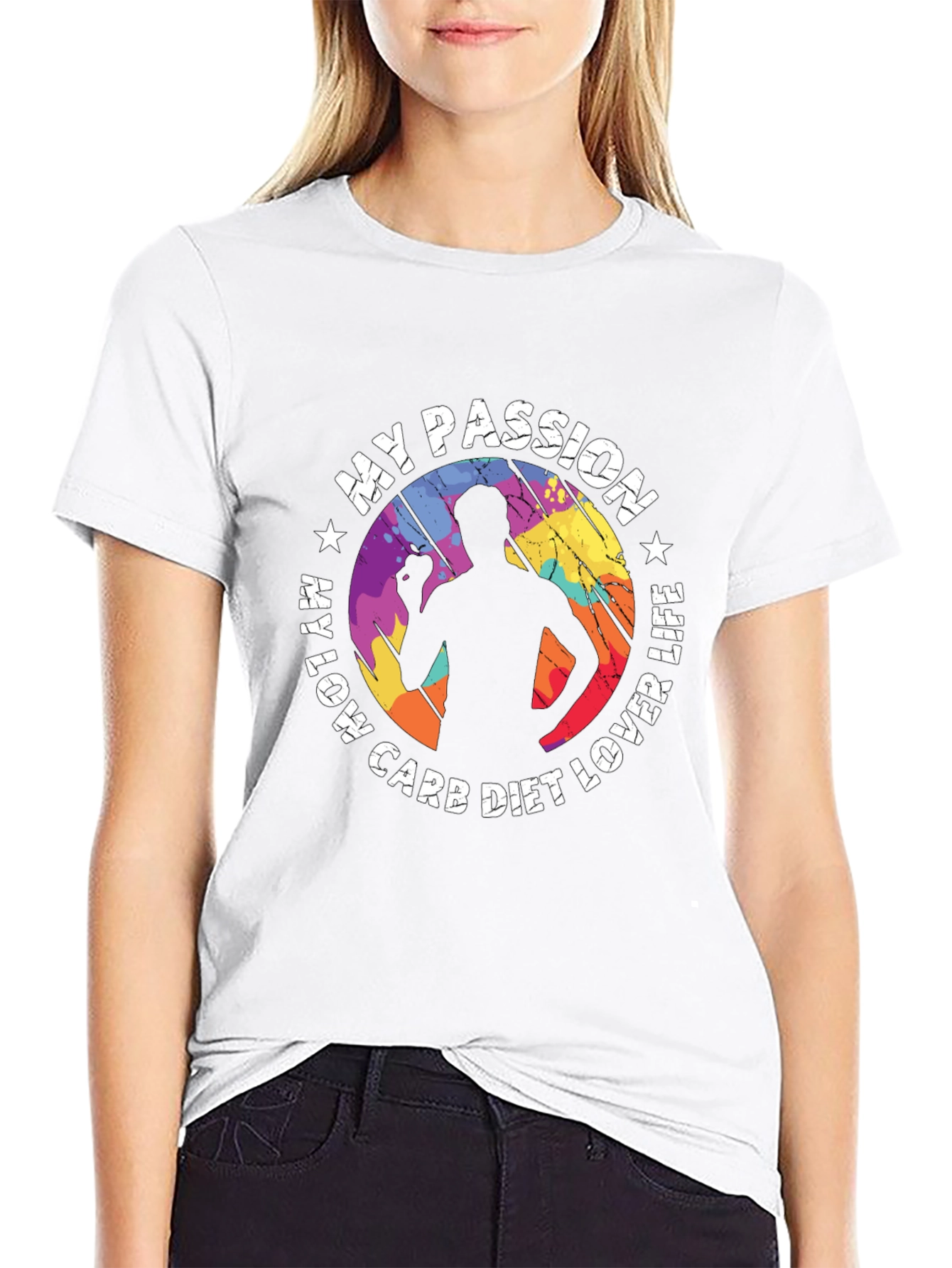 My Passion Low Carb Diet Lover Life Black T-Shirt