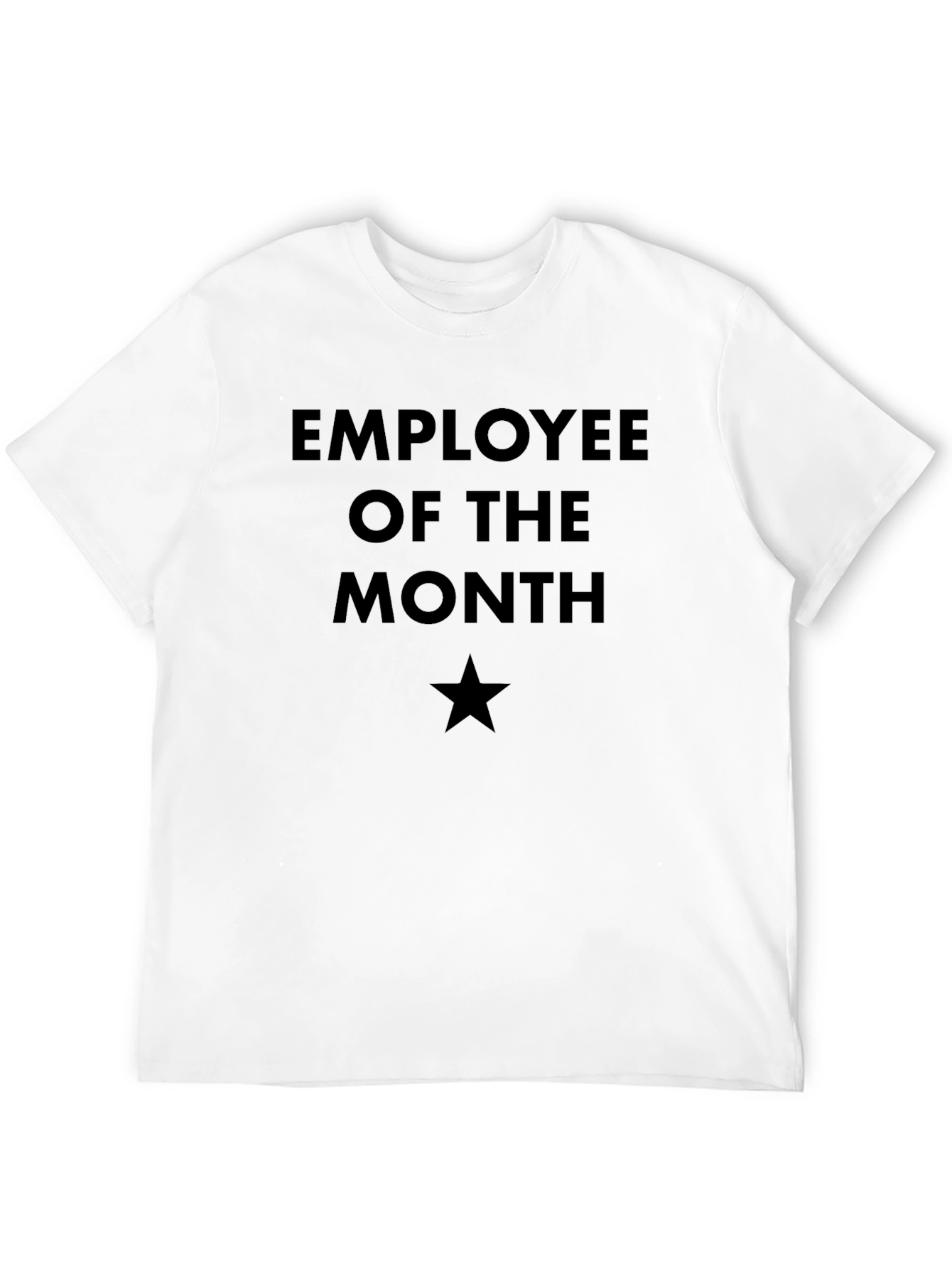 Employee of the Month T-Shirt - Black Star Design
