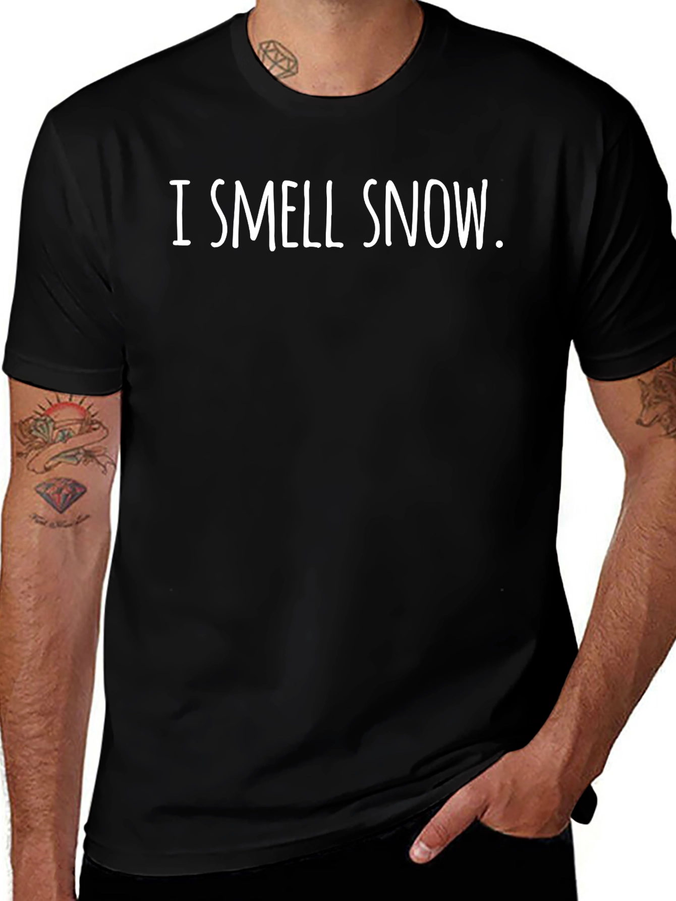 I Smell Snow T-Shirt - Winter Holiday Apparel