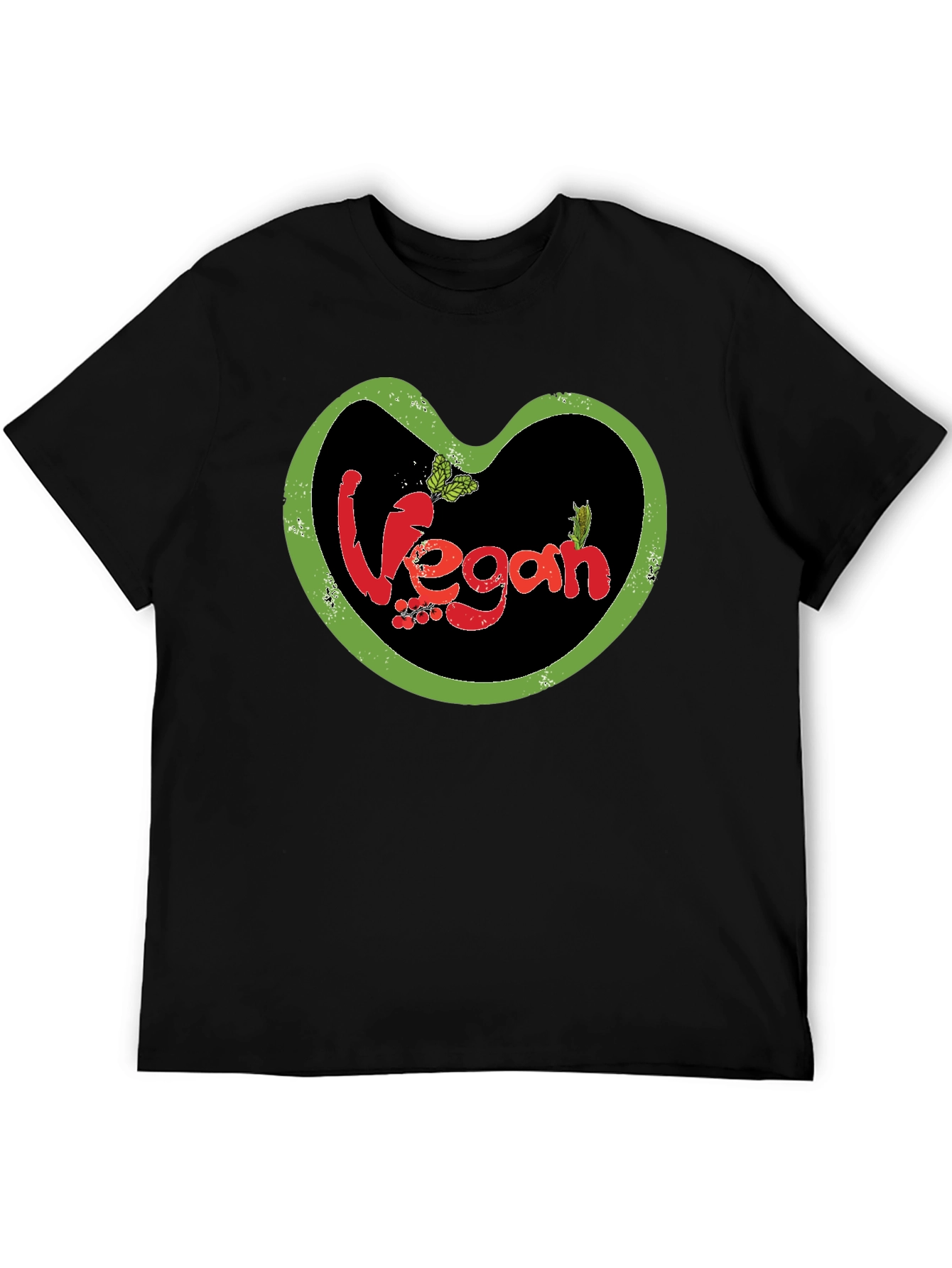 Vegan T-Shirt: Heart-Shaped Design