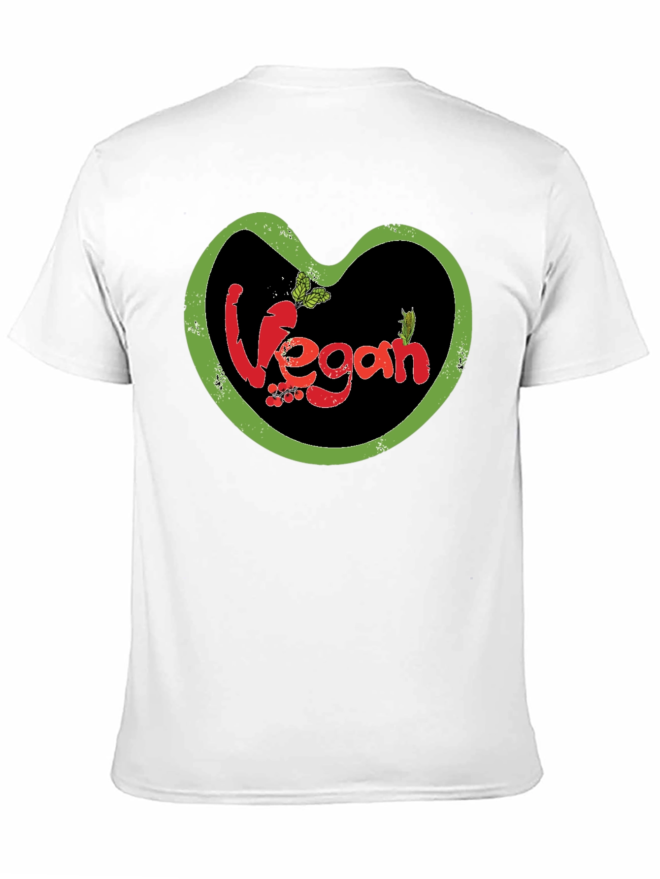 Vegan T-Shirt: Heart-Shaped Design
