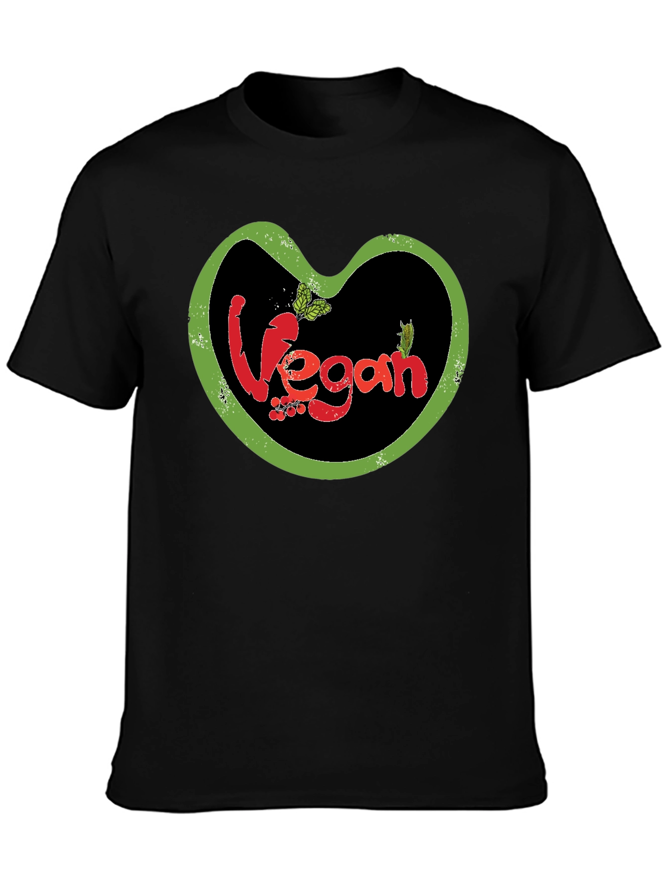 Vegan T-Shirt: Heart-Shaped Design