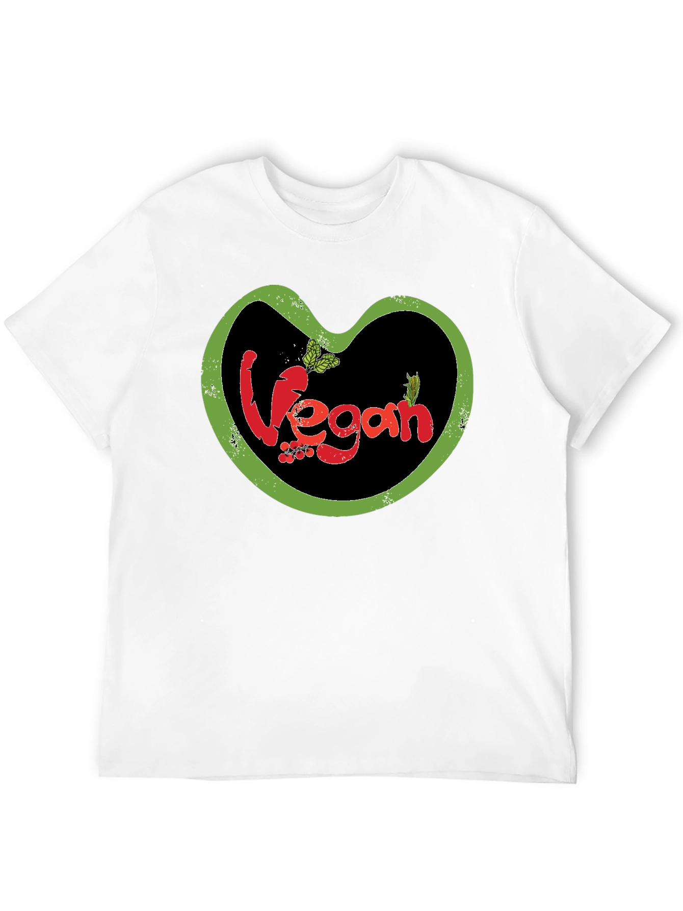 Vegan T-Shirt: Heart-Shaped Design